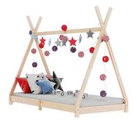 Solid Pine Wood Kids Bed Frame 90x200cm Baby Toddler Beds Furniture vidaXL