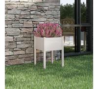 vidaXL Garden Planter White 50x50x70cm Solid Pinewood, White
