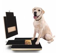 Solid Pine Wood Stress Free Dog Nail Scratchs Pad,Dog Scratch Board With Treat Box,Calming Nail Trim Pad,Dog Nail Trimming Board,Works For Dogs And Cats