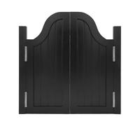 Solid Pine Wood Swinging Cafe Doors with Stainless Steel Hinges Double Door Design for Kitchen Bar Home OfficeBlack 130x90cmDurable & Stylish Entryway Solution