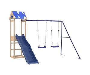 (solid pine wood) vidaXL Outdoor Playset Garden Playhouse Kids Playground Impregnated Wood Pine
