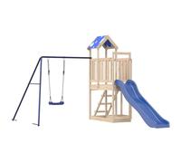 (solid pine wood) vidaXL Outdoor Playset Garden Playhouse Kids Playground Solid Wood Douglas