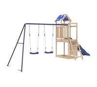(solid pine wood) vidaXL Outdoor Playset Garden Playhouse Kids Playground Solid Wood Douglas
