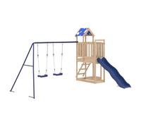 (solid pine wood) vidaXL Outdoor Playset Garden Playhouse Kids Playground Solid Wood Douglas