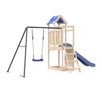 (solid pine wood) vidaXL Outdoor Playset Garden Playhouse Kids Playground Solid Wood Douglas