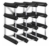 Solid Pine Wood Wine Rack Black Storage Bottle 12/20/42/72/120 Bottles vidaXL