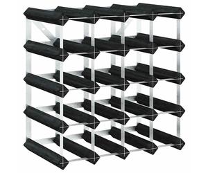 Solid Pine Wood Wine Rack Black Storage Bottle 12/20/42/72/120 Bottles vidaXL