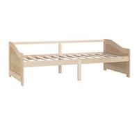 vidaXL Solid Pinewood 3-Seater Day Bed White Sleepover Guest Occasional Bed