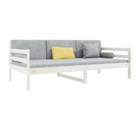 Solid Pinewood Pull-out Day Bed Wooden Sleepover Sofa Bed Multi Colours vidaXL