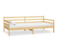 Solid Pinewood Pull-out Day Bed Wooden Sleepover Sofa Bed Multi Colours vidaXL