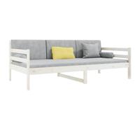 Solid Pinewood Pull-out Day Bed Wooden Sleepover Sofa Bed Multi Colours vidaXL