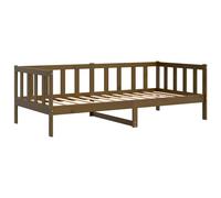 Solid Pinewood Pull-out Day Bed Wooden Sleepover Sofa Bed Multi Colours vidaXL [EEK: Not Applicable]