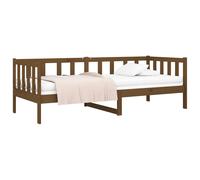 Solid Pinewood Pull-out Day Bed Wooden Sleepover Sofa Bed Multi Colours vidaXL [EEK: Not Applicable]