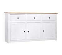 Solid Pinewood Sideboard Panama Range Drawer Cabinet Multi Colours vidaXL