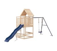 (solid pinewood) vidaXL Outdoor Playset Garden Playhouse Play Tower Set Impregnated Wood Pine
