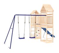 (solid pinewood) vidaXL Outdoor Playset Garden Playhouse Play Towers Impregnated Wood Pine