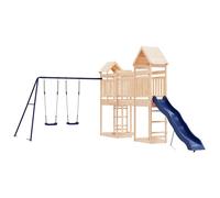(solid pinewood) vidaXL Outdoor Playset Garden Playhouse Playground Set Impregnated Wood Pine