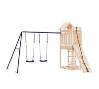 (solid pinewood) vidaXL Outdoor Playset Garden Playhouse Playground Set Impregnated Wood Pine