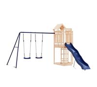 (solid pinewood) vidaXL Outdoor Playset Garden Playhouse Playground Set Impregnated Wood Pine