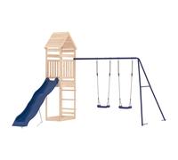(solid pinewood) vidaXL Outdoor Playset Playhouse Play Tower Playground Set Solid Wood Douglas