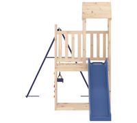 (solid pinewood) vidaXL Outdoor Playset Wooden Playground Set Kids Swing Set Solid Wood