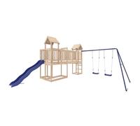 (solid pinewood) vidaXL Outdoor Playset Wooden Playground Set Kids Swing Set Solid Wood Pine