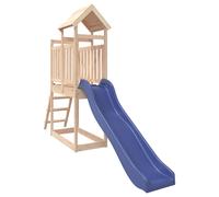 Playhouse Outdoor Climbing Frame with Slide Ladder Solid Wood Pine vidaXL