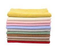 Solid Plain Thick Corduroy Fabric Sold by The Half Metre, DIY Sewing Crafts Materials for Patchwork, Crafts, Sewing Clothing, Coat, Shirt, Dress, Pants, Costume, Sofa, 50x155cm (Color : Green 3)