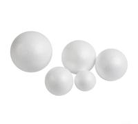 Solid Polystyrene Ball 8cm White Foam for Cake Decorating Tools Modelling Flower Ball Craft Supplies(10cm)