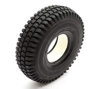 Solid PU Tyre 260x85 4 Inch Black Puncture Proof Fits Mobility Scooter Block Tread
