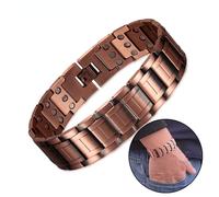 Solid Pure Copper Bracelet - Heavy-Duty Unisex Handmade Cuff for Wellness & Style
