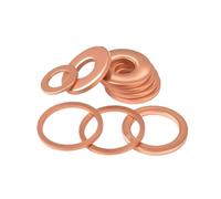 Solid Pure Copper Oil Plugs Sealing Washers O-ring Gasket Motorcycle Sump Flat Spacers M5 M6 M8 M10 M12 M14 M16 M18 M20 M22 M24(M20x26mmx1.5mm,30Pcs)