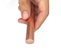 Solid Pure Copper Round Rods Lathe Bar Stock, C18150 Chromium Zirconium Copper Rod Bar Electric Welding Soldering CNC Multiple Sizes 1pc(25x500mm)