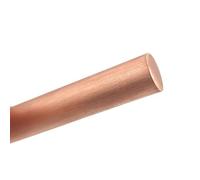 Solid Pure Copper Round Rods Lathe Bar Stock, C18150 Chromium Zirconium Copper Rods For Welding Soldering CNC 3-35mm x 500mm Craft 1pc(25x500mm)