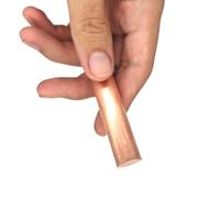 Solid Pure Copper Round Rods Lathe Bar Stock, Copper Round Rods 2mm-15mm For Sculpture Art Frame Creative Project DIY 1pc(14x100mm)