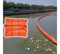 Solid PVC Oil Containment Barrier, Multifunctional Water Surface Debris Barrier for Oil Stain, Aquatic Plants, Customizable Length, Industrial Spill Barrier for River and Marine Use