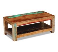 Solid Reclaimed Wood Coffee Table 90x45x35cm Living Room Plant Stand vidaXL