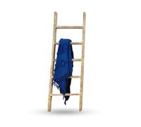 Solid Reclaimed Wood Ladder for Home & Bathroom Rustic Decor MultiPurpose nizer Vinta Sle SpaceSaving Solut