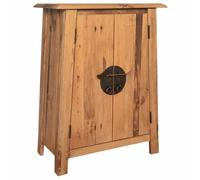 Solid Recycled Pinewood Bathroom Side Cabinet 59x32x80cm Storage Unit vidaXL