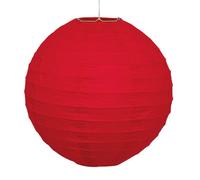 Solid Red Paper Honeycomb Ball (20cm) 1 Piece - Hanging Decoration, Versatile & Elegant Party Decor