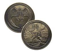 Solid Relief Coin Yes No Challenge Coin Decision Coin Skull Angel Lucky Coin Souvenir Coin Commemorative Coin