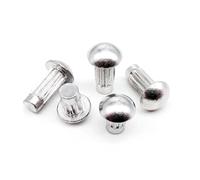 Solid Rivets Knurled Shanks, GB827 Aluminum Button Head Solid Rivets for Name Plates M2-M4 2-4mm Diameter 3-10mm 100pcs(5mm)