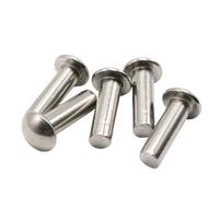 Solid Rivets M3 304 Stainless Steel Solid Self Plugging Button Head Rivets 200 pcs 4-35mm(12mm)