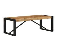 (Solid rough mango wood, 100 x 50 x 35 cm) vidaXL Coffee Table Multicolour 100x50x35 cm Solid Wood Reclaimed side table