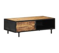 vidaXL Mango Wood Coffee Table Rough Home Couch Table Living Room Furniture
