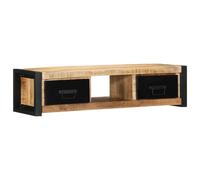 (Solid rough mango wood) vidaXL TV Cabinet 100x30x25 cm Solid Rough Wood Mango tv stand tv sideboard