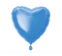 Unique Foil Balloon Solid Royal Blue Heart – 45 cm, Romantic Love Decoration, 1 Count