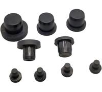 Solid Rubber Hole Cap T-Shaped Silicone Sealing Hole Plug, High-Temperature Sealing Plug(A 6.5 mm 10pcs)