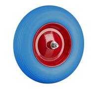 Solid rubber wheelbarrow wheel 100 kg 39 cm Solid Rubber Wheel Airless Blue/Red