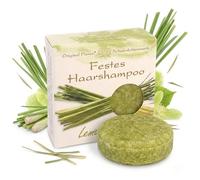 Solid Shampoo with Sheep's Milk 58 g Lemongrass - Solid Hair Shampoo in Paper Box with Viewing Window, with Cocoa Butter, Honey Extract, Algae Extract & Pro Vitamin B5 - Plastic-Free